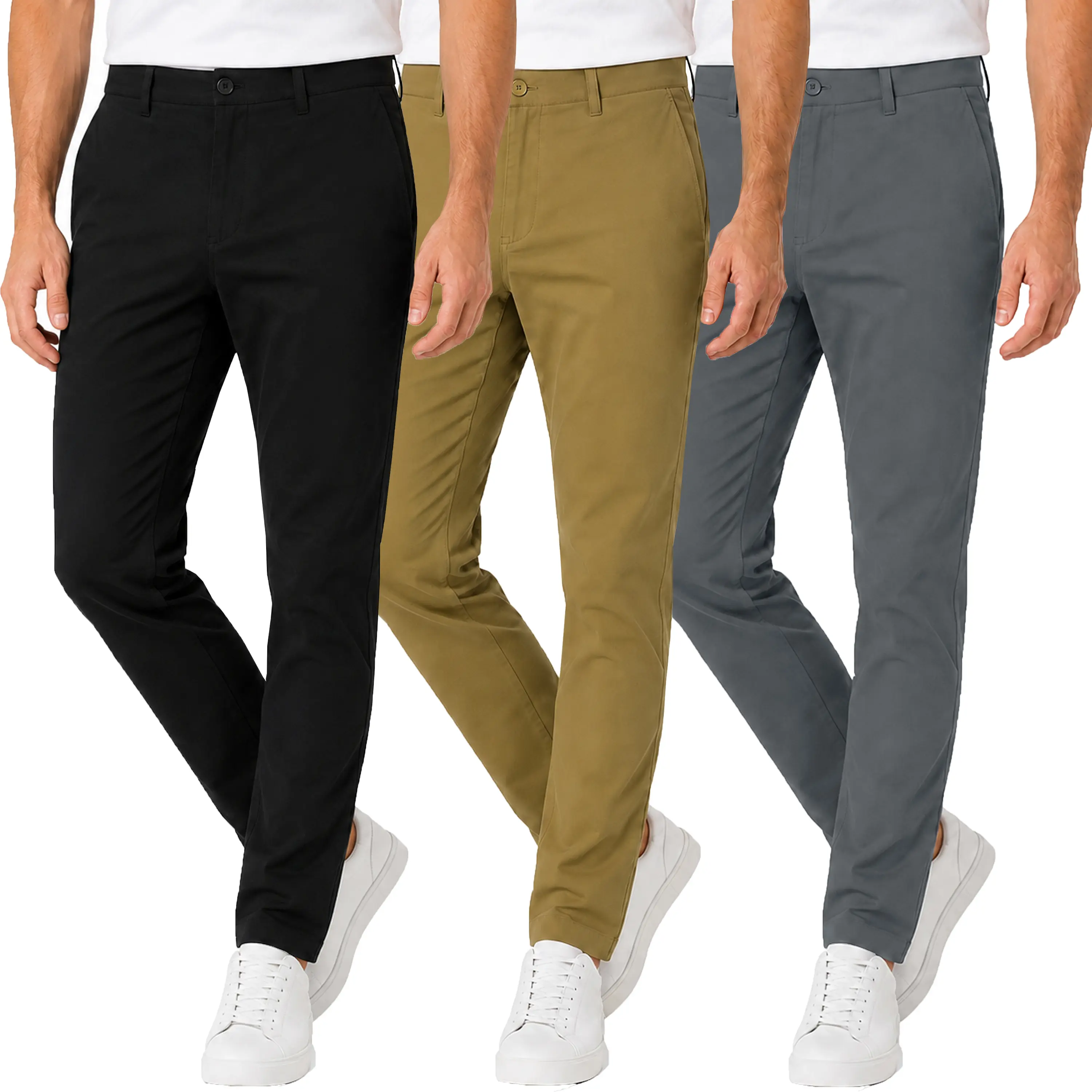 Men's Super Stretch Slim Fit Everyday Chino Pants