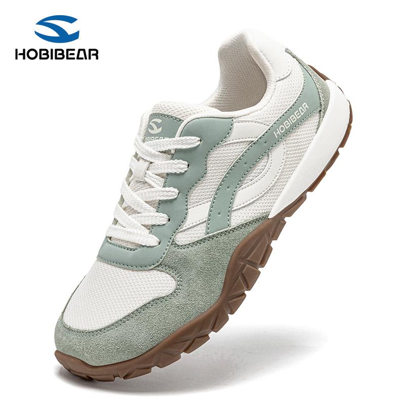 HOBIBEAR Wide-Head Shoes for Spring/Autumn Durable Casual Lightweight Hiking Wide-Fit Footwear with Toe Box Expander Non-Slip Outsole Breathable Comfort