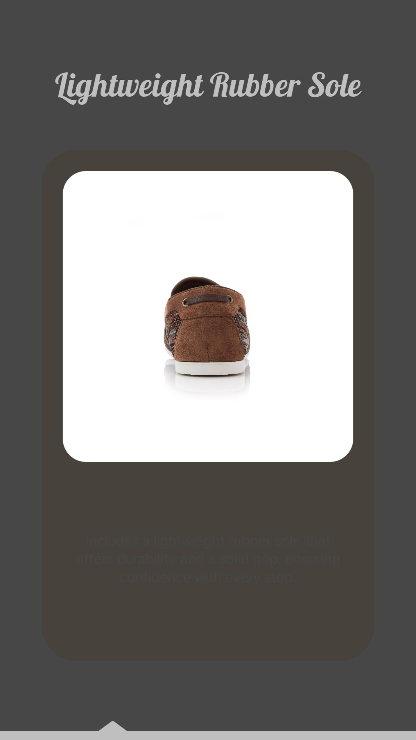 Ferro Aldo Jiro woven casual loafers, in heather Brown, Men's Size 6.5 - 13