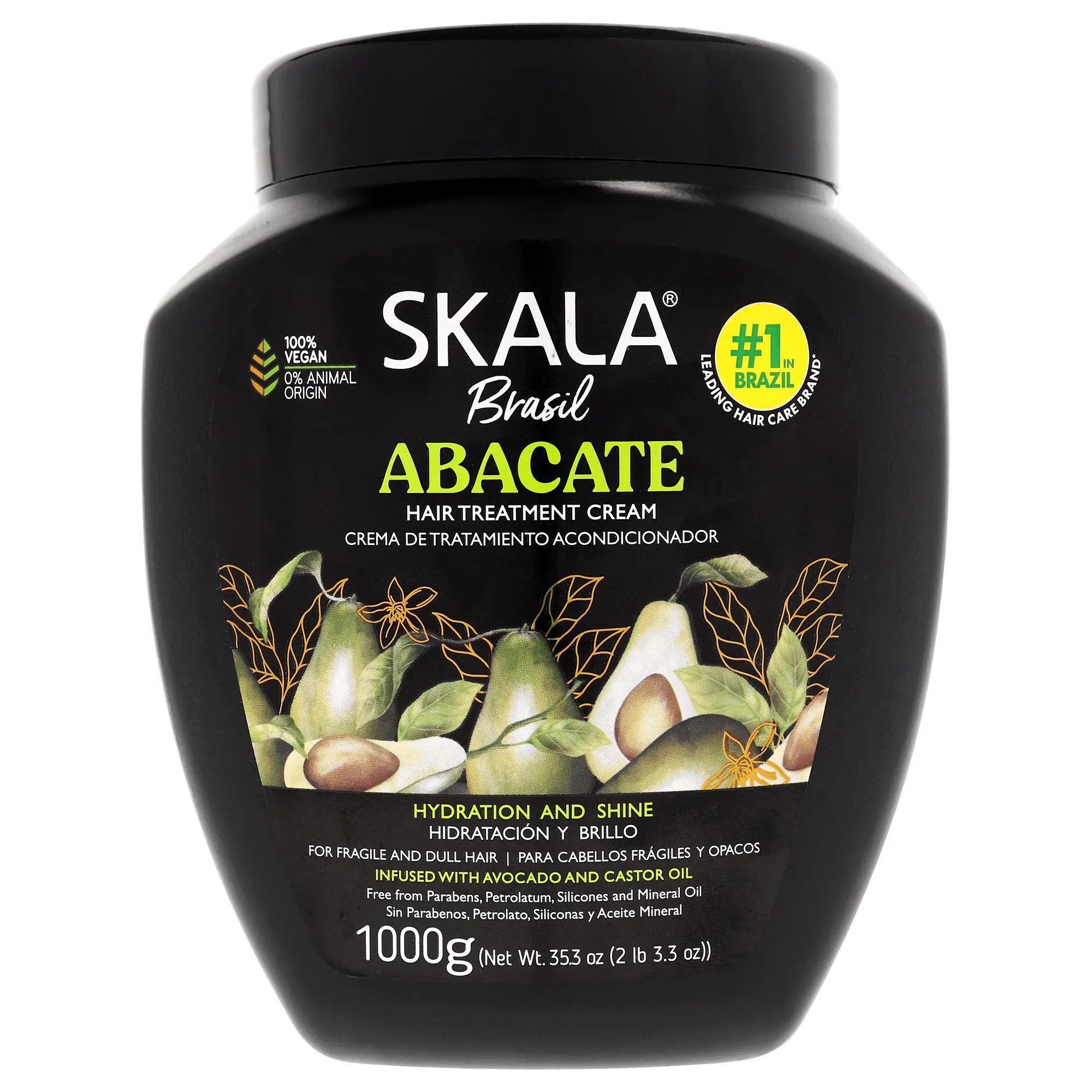 Skala Avocado Hair Treatment Conditioner Cream Jar - Haircare, Hydration for Women - 35.2 fl oz