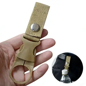 2-piece water bottle clips, essential for outdoor activities. Perfect for hiking, camping, trekking and sports. Compatible with backpacks and belts. Drink Holders