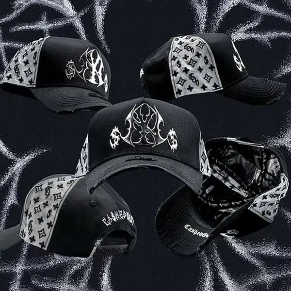 Full Set Metalic New York Cashed Out Original Black Embroidered