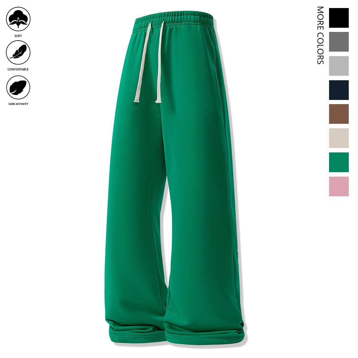 Men's casual jogging pants - elastic belt and drawstring design, side pockets, spring and autumn sports style trousers, comfortable fabrics, durable materials, sports and fitness can be used for going out