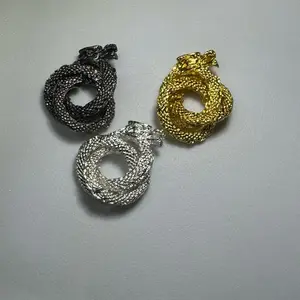 Triple Ring Dragon Spacer for DIY Jewelry Making Component for Crafts - 1 per bag