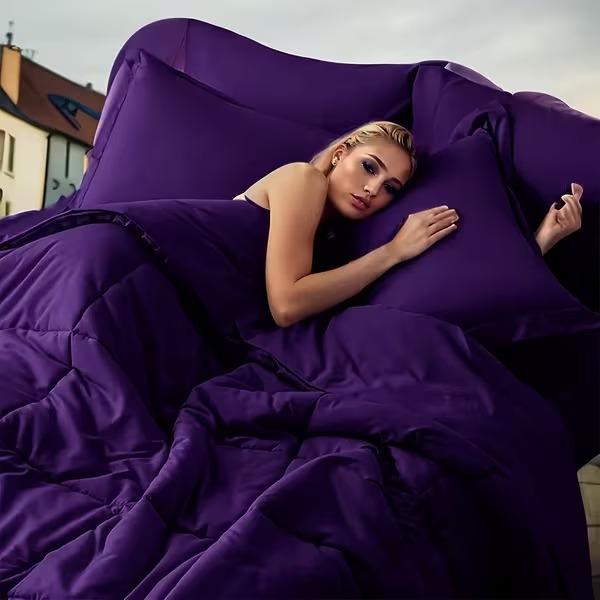 2/3pcs Comforter Set, 100% Microfiber Filling, Soft & Luxurious Warmth, 1 Quilt + 1/2 Pillowcases, Machine Washable, Must-Have Bedding for Home And Dorm, Perfect Gift for Valentine's Day, Weddings, And Galentine's Day