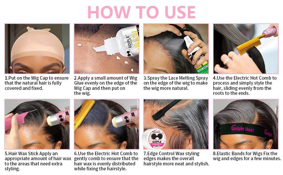 19 counts Pink Electric Hot Comb Hair Straightener Hot Comb Electric for Wigs Electrical Straightening Comb Curling Iron Smooth Adjustable Salon Brush