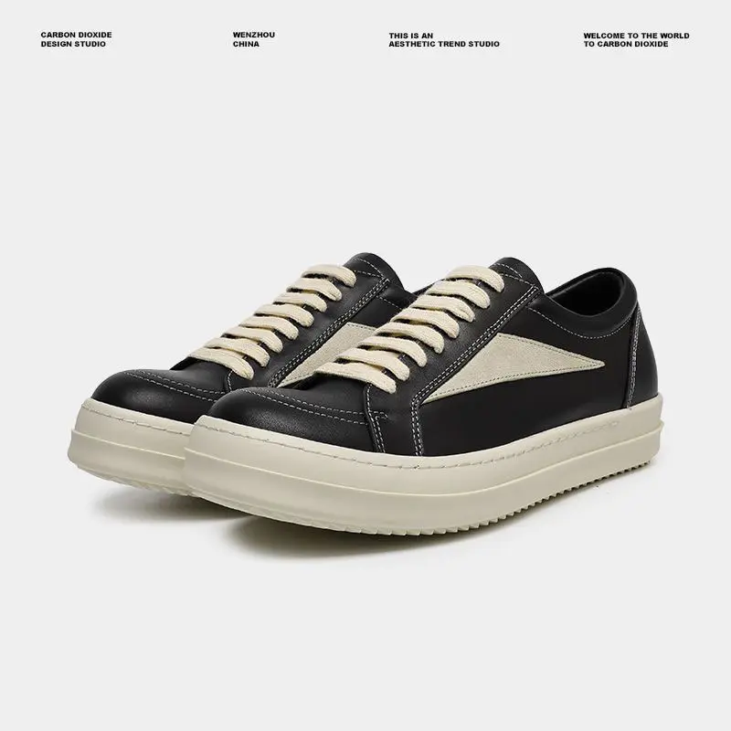 Men's Casual Big-Head Sneakers - Thick-Soled, Anti-Slip, Round-Toe Footwear for Walking, Trainer Shoes to Get, Walking Shoes