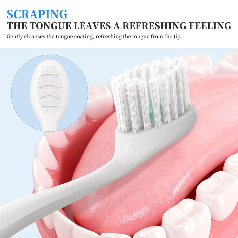 CEELIKE Flex Pearl Toothbrush - Portable Travel Design for Daily & On-the-Go Oral Care