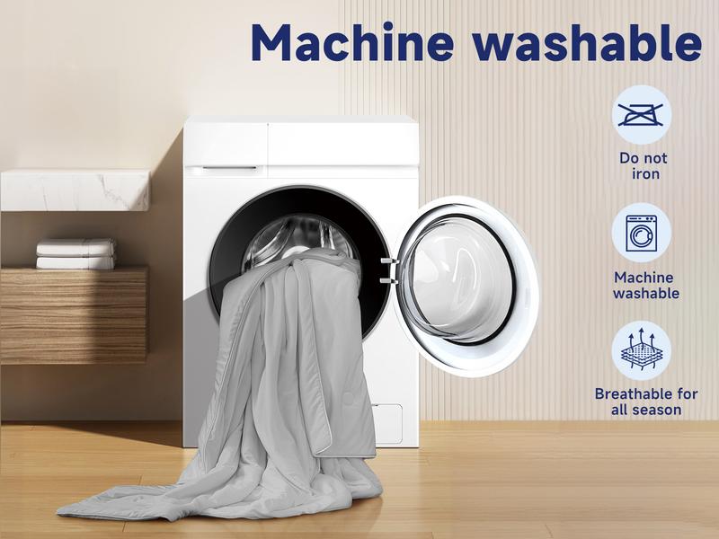 【VALUXE】 Cooling Blanket Queen Size, Lightweight Breathable Comforter for Hot Sleepers, Cold Sleep Technology for Night Sweats, All-Season Use