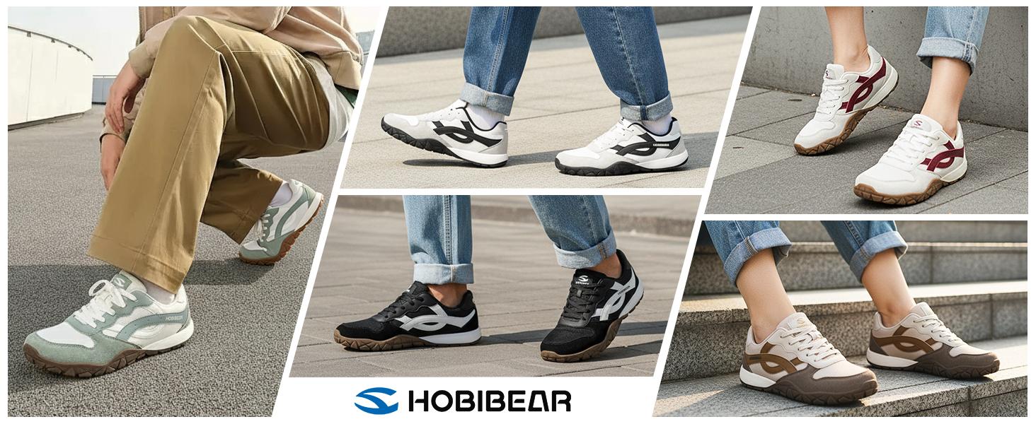 HOBIBEAR Mens Wide Toe Box Running Shoes/Womens Lightweight Walking Sneakers for Jogging SpringStatements
