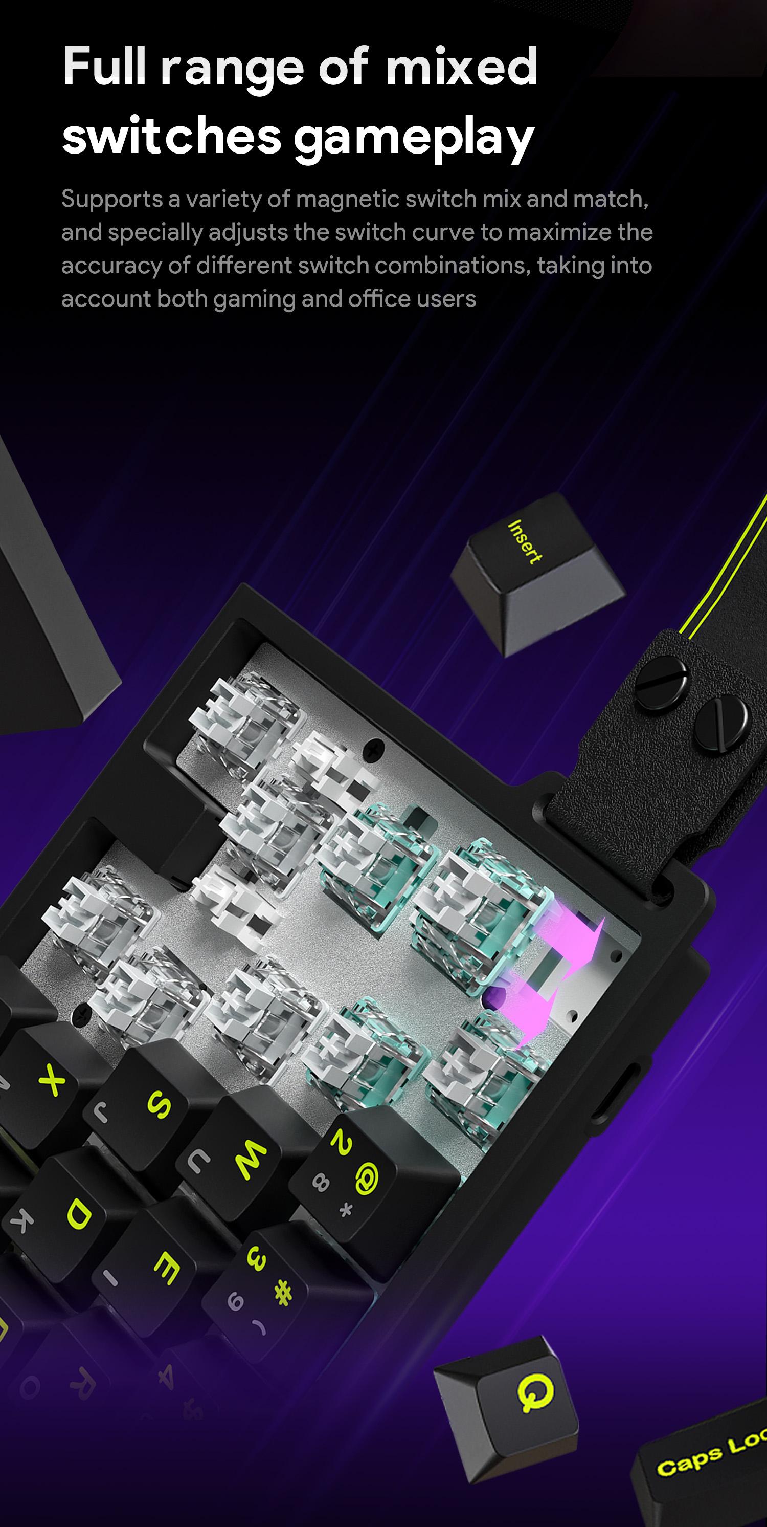 【New】FURYCUBE M30 HE Wired Magnetic Switch Gaming Keyboard,30% layout,RT 0.01,Extreme Response,RGB Backlit,Wired Connection,Wed Driver,8K Returns,E-Sport Gaming Accessories PC Accessories,FPS,Giftguide
