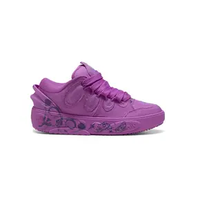 PUMA Mens Hoops X Lafrance Butterfly Lace Up Sneakers Shoes Casual - Purple
