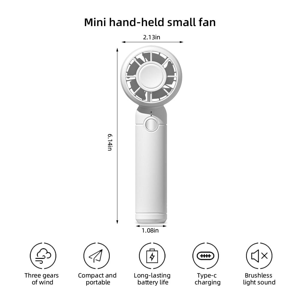 Electric Mini Fan Refrigeration Handheld Fan USB Rechargeable Portable Cooling Fan Air Cooler with Compact Design