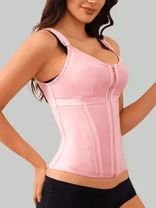SOBNDY Waist Trainer adjustable Corset for Women Tummy Control Sport Workout Colombian Shaper with Zipper Wireless Bras Push Up FallFreshness FallFreshness Fit Shapewear SpringStatements