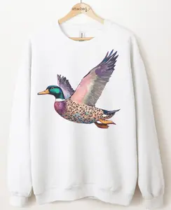 Leopard Duck Graphic Top Leopard Duck Graphic Top
