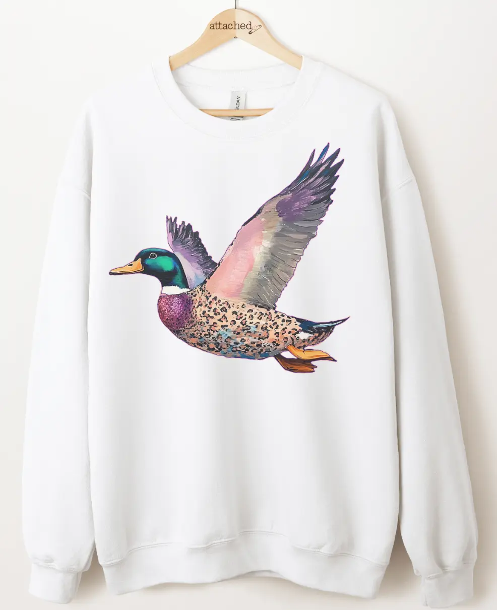 Leopard Duck Graphic Top