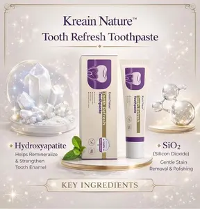 Kreain Nature Tooth Refresh Toothpaste for Fresh Breath Prevent Tooth Loss with Natural Ingredients Gentle Care for Tooth Sensitivity Toothache Loose Teeth Bad Breath