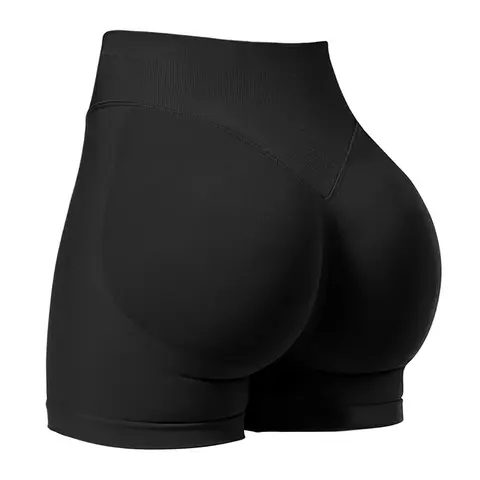 Women’s Seamless High-Waisted Shorts - Butt-Lifting, Glute-Enhancing, Breathable, Stretchy, Above-the-Knee Active Shorts for Gym, All Seasons