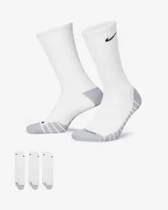 Nike Everyday Max White Cushioned Training Size Large 8-12 Crew Socks 3 Pack