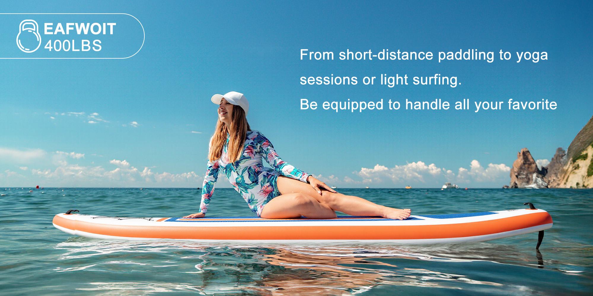 【Deal】Premium SUP Inflatable Stand Up Paddle Board with 2-in-1 Paddle, Wide Stable Design, Non-Slip Comfort Deck for Adults & Youth