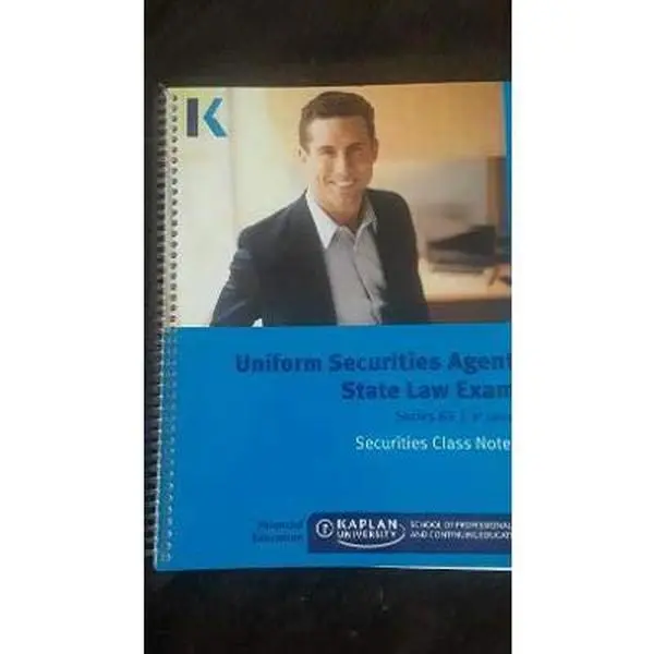 USED Book - Uniform Securities Agent State Law Exam Series 63 8th Edition by N/A (Unknown)