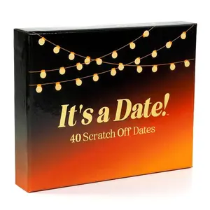 Adventure Scratch Card Dating Game Set, 40 Unique Surprise Date Challenges for Couples, Anniversary and Tabletop Party Game