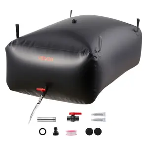 【FathersDayGift】VEVOR Water Storage Bladder 142.7 Gallon Large Capacity Water Bag, Portable & Collapsible Soft Waters Container, Leakproof & Tear-Resistant PVC Emergency Waters Storage Tank for RV Truck & Outdoor Use