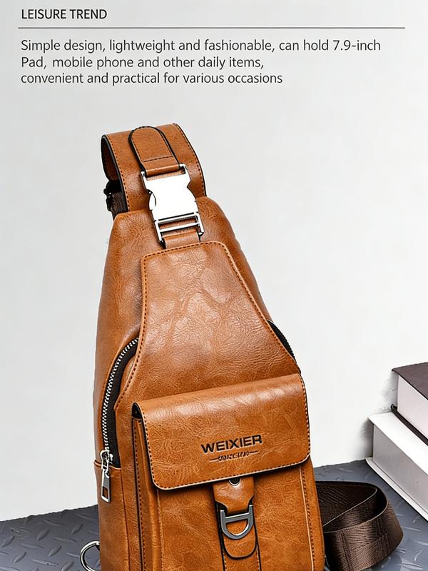 Men Water-Resistant Lychee Texture PU Crossbody Sling Fits Phone Wallet Daily Commute Work School Anime Inspired Small Black Tote Bag Large Capacity Waterproof Travel RFID Multi-Slot Bat Matte Minimalist Green Drywall Tool brown shoulder