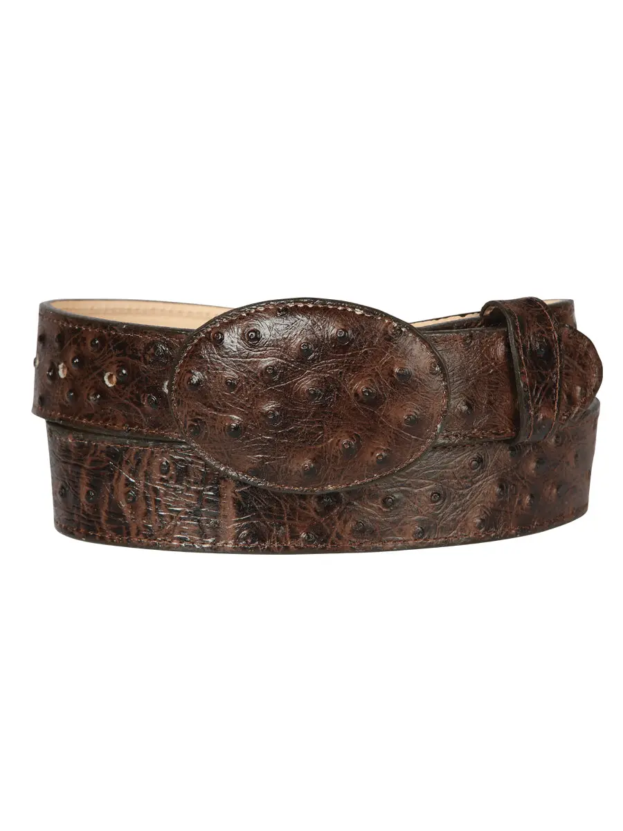 Men’s El General Cowboy Belt Leather - Brown  45261