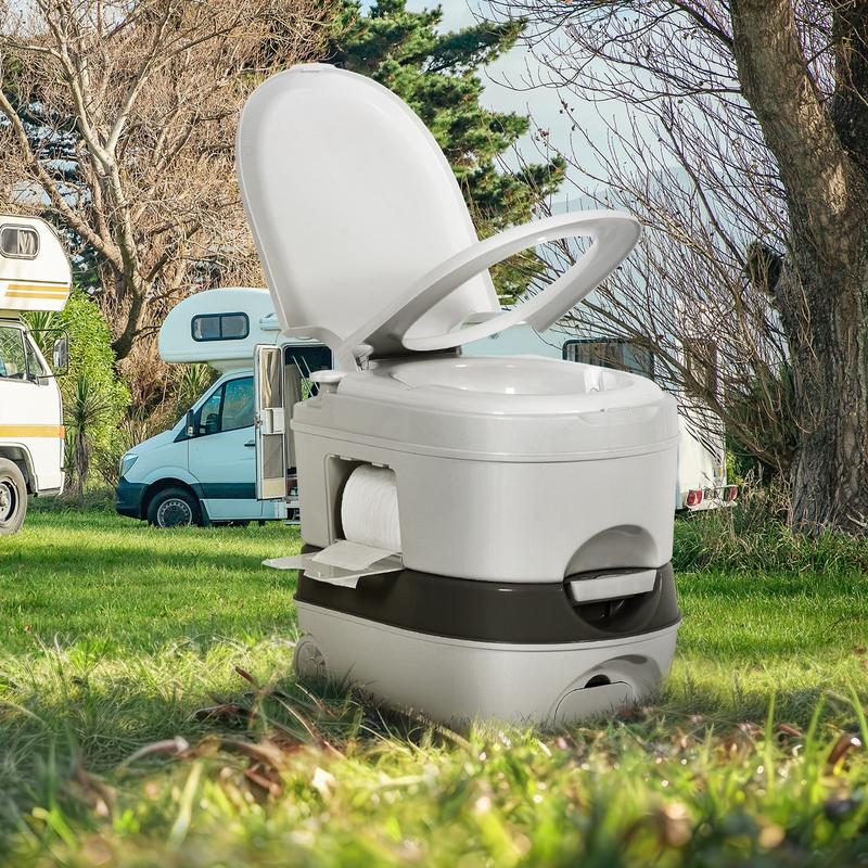 YITAMOTOR 6.34 Gallon Portable RV Toilet Camping Porta Potty with Paper Collection Handle Pump Leak-Proof for RV Travel Boat Trips Outdoors