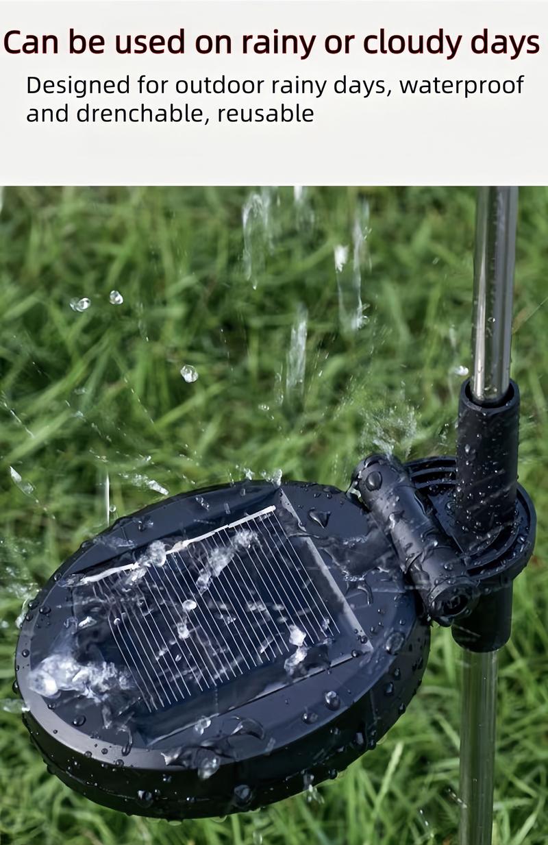 2/4/6pcs Solar Powered 120LED Pole Fireworks Lights, Outdoor Waterproof Garden Lights, 8 Lighting Modes, Patio, Balcony B&B Scenario Camping Party Decoration, Carnival Outdoor Summer Ambient Lights