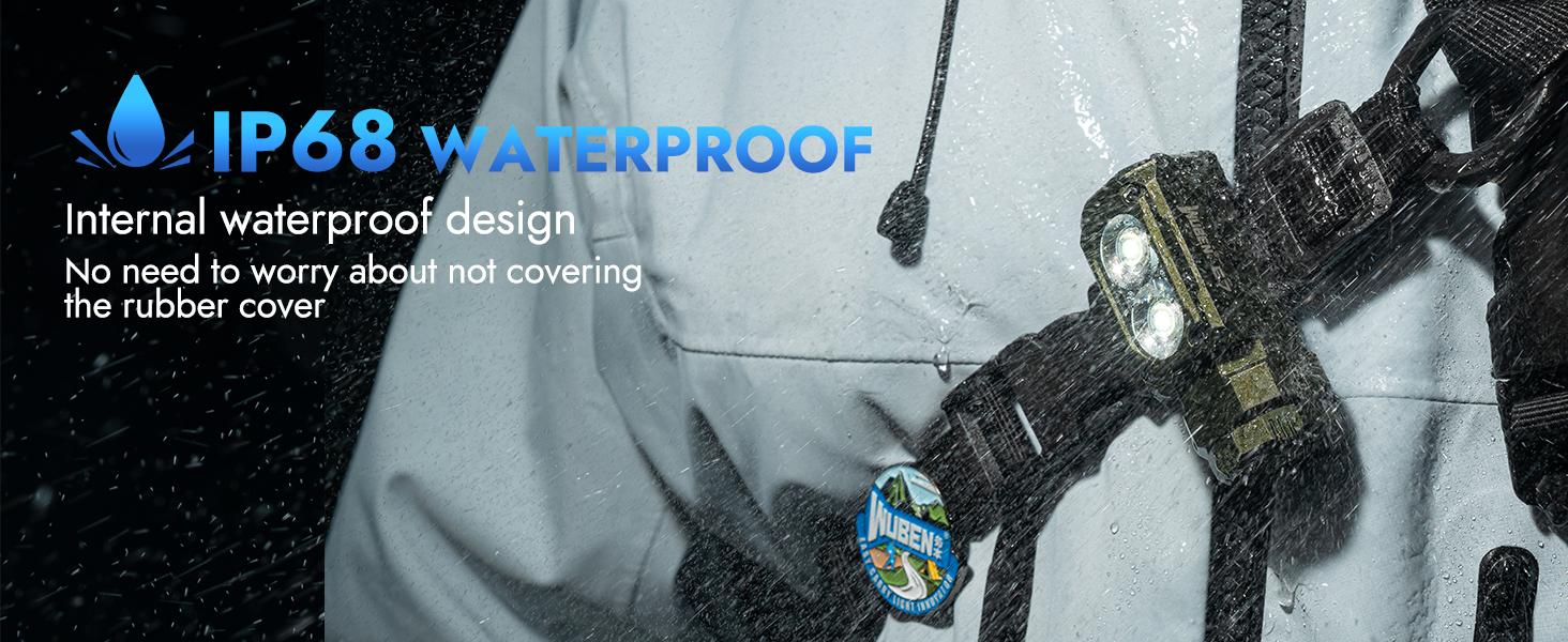 WUBEN E7 1800 Lumen Super Bright Mini EDC Floodlight – 175° Wide Beam, Magnetic Base, 6 Modes, IP68 Waterproof, USB-C Rechargeable for Outdoor, Emergency & Repair