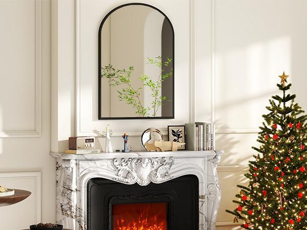 Bathroom Mirrors for Wall, Bathroom Mirrors for Over Sink, Metal Framed with HD Shatter-Proof Glass for Entryway, Living Room, Bedroom