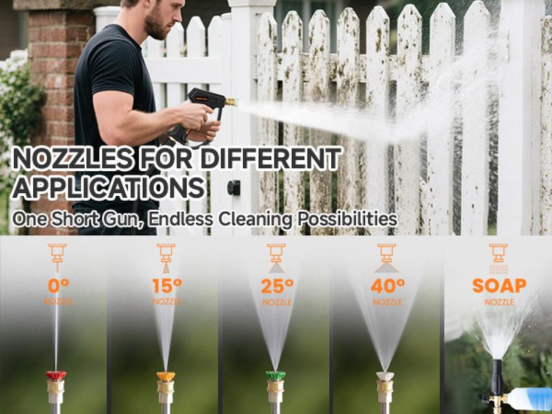 Giraffe Tools High Pressure Washer Short Gun for High Pressure Foam Cannon Car Wash