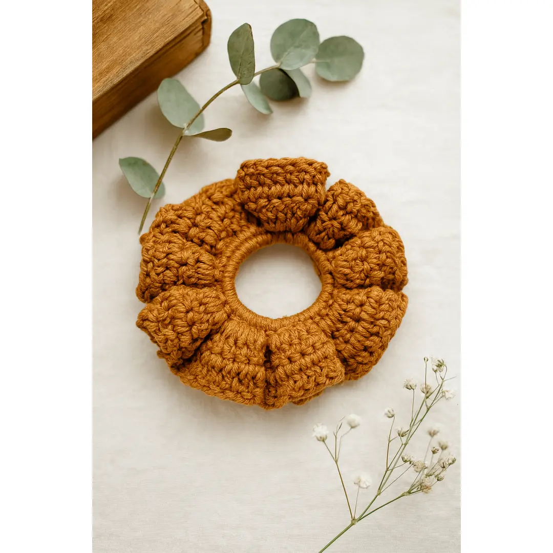 Handmade Crochet Scrunchie – Hair Tie / Wrist Accessory