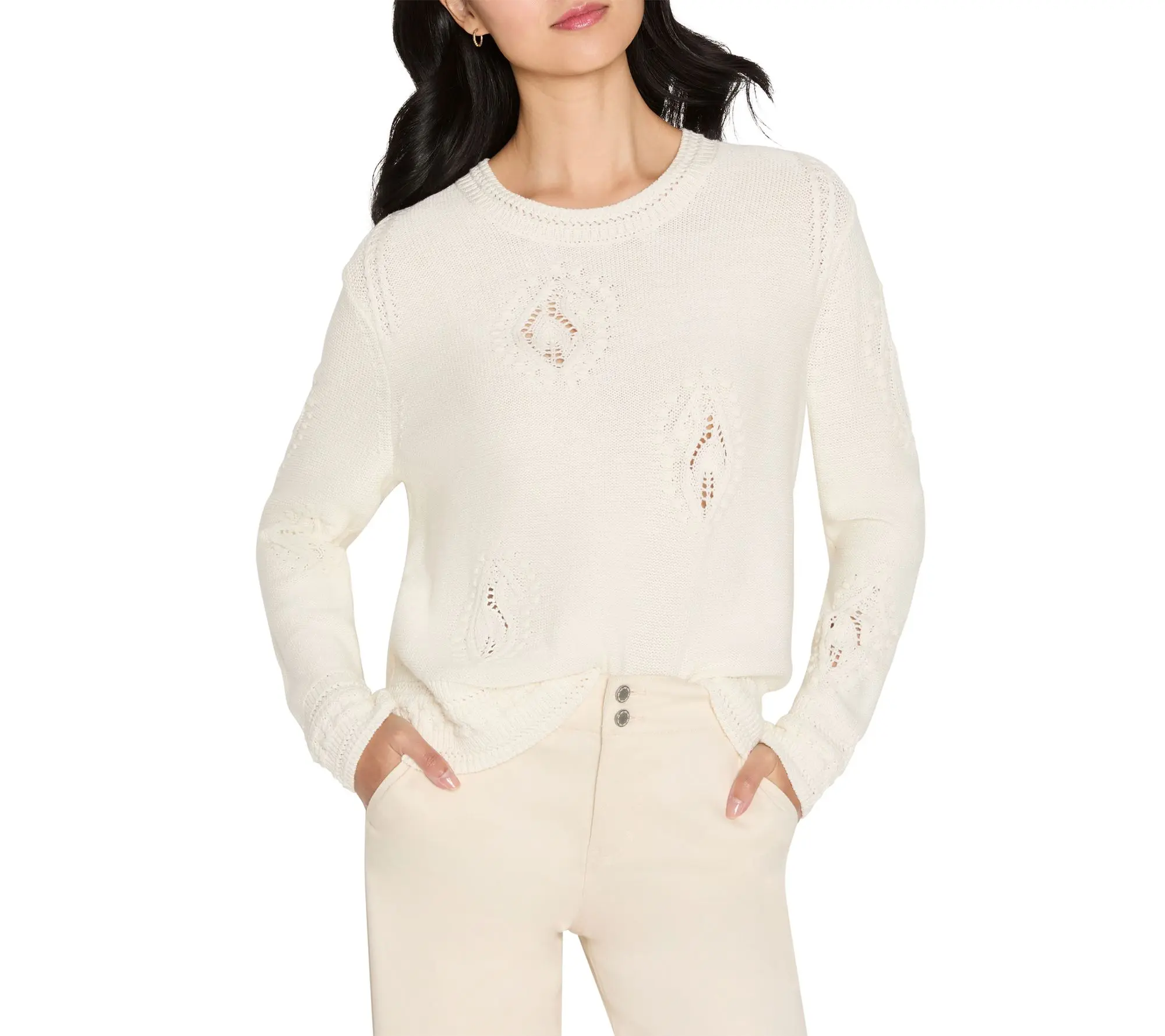 NIC+ZOE Paisley Dot Sweater