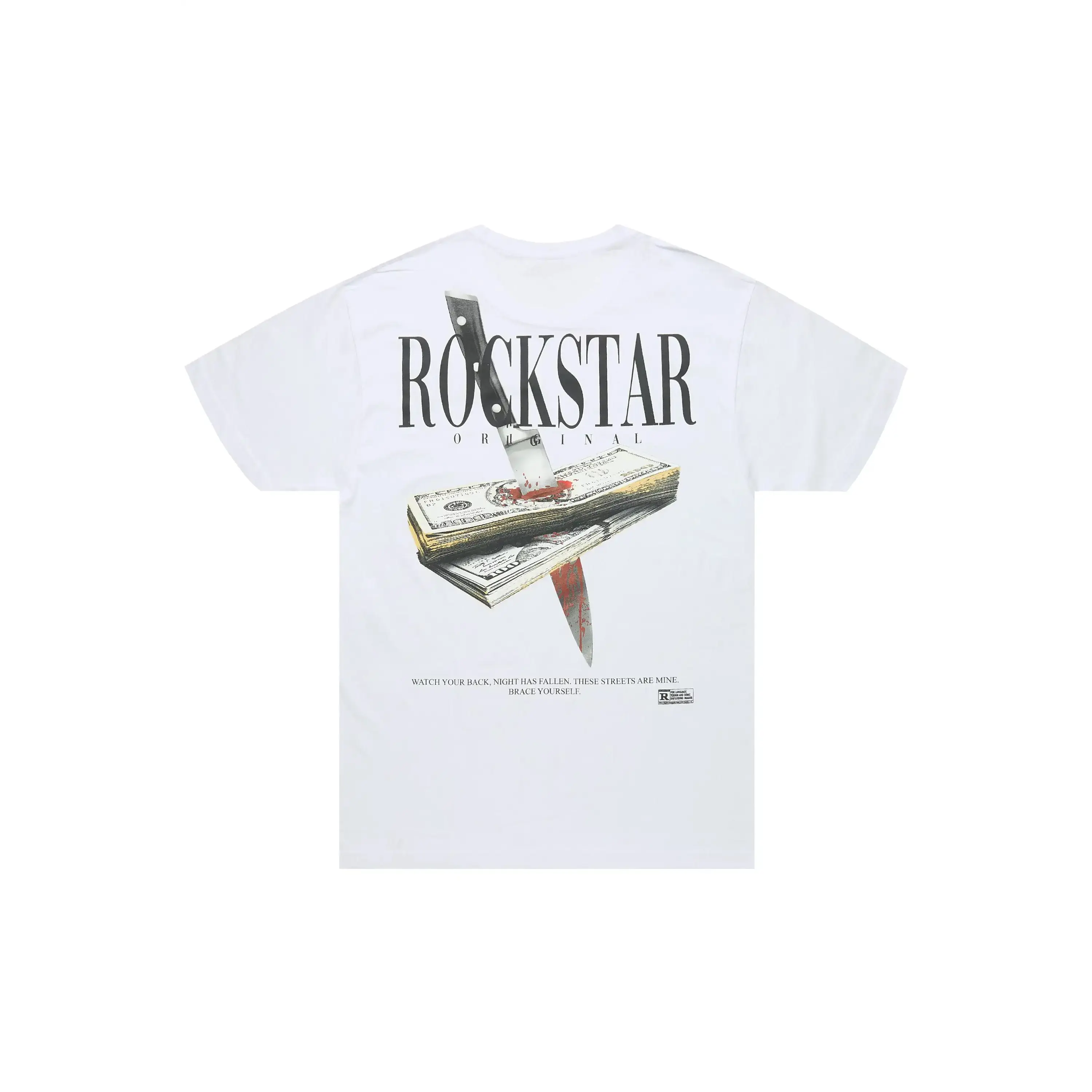 Dayte Nite White Graphic T-Shirt