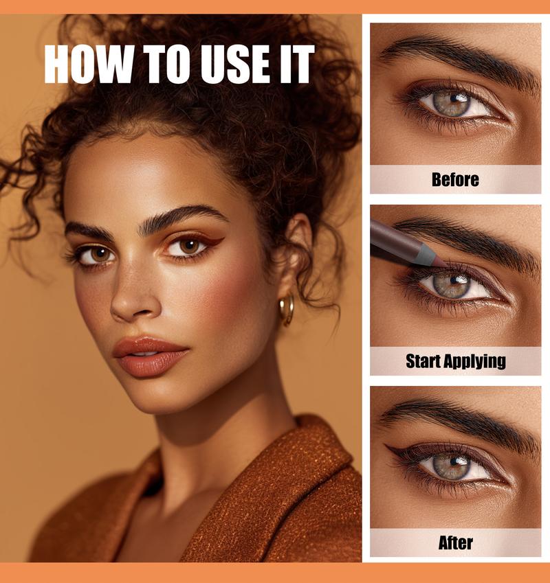 Waterproof Eyeliner Pencil - Long-lasting, Sweat-proof, Smudge-proof & Transfer-resistant - Cream Mousse Texture - Intensifies Eye Color - Doesn't Easily Flake or Clump