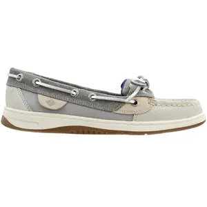 Sperry Womens Angelfish Linen Boat Casual Shoes - Grey