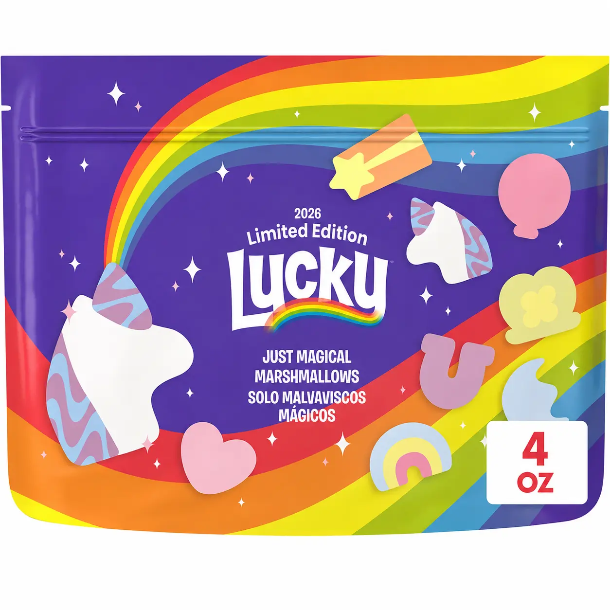 Colorful Mini Marshmallow Shapes, 4 oz Sweet Snack & Dessert Topping for Baking, Ice Cream, Cookies, Cakes & Party Treats