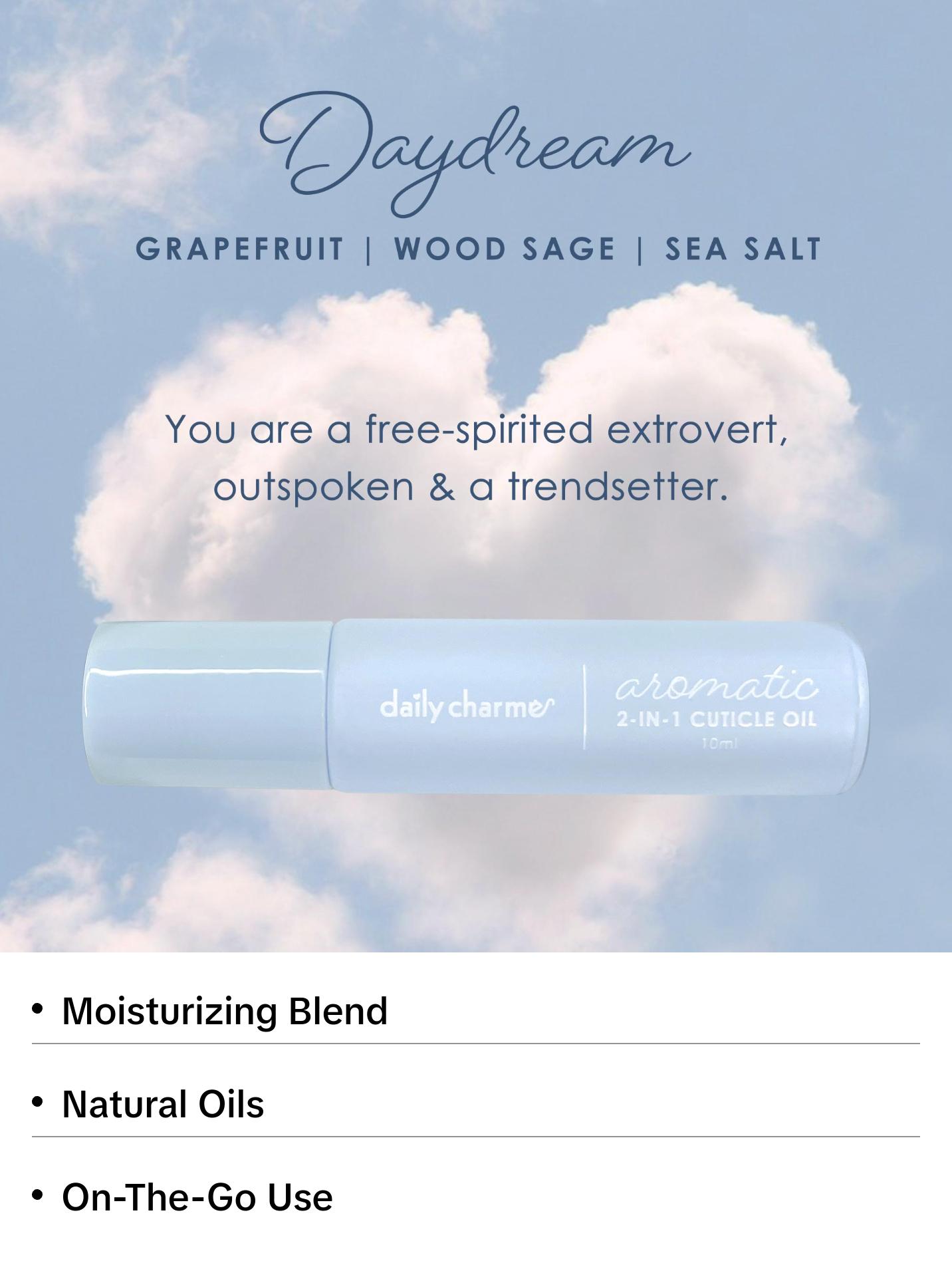 Daily Charme Aromatic 2-in-1 Cuticle Oil Roller / Daydream