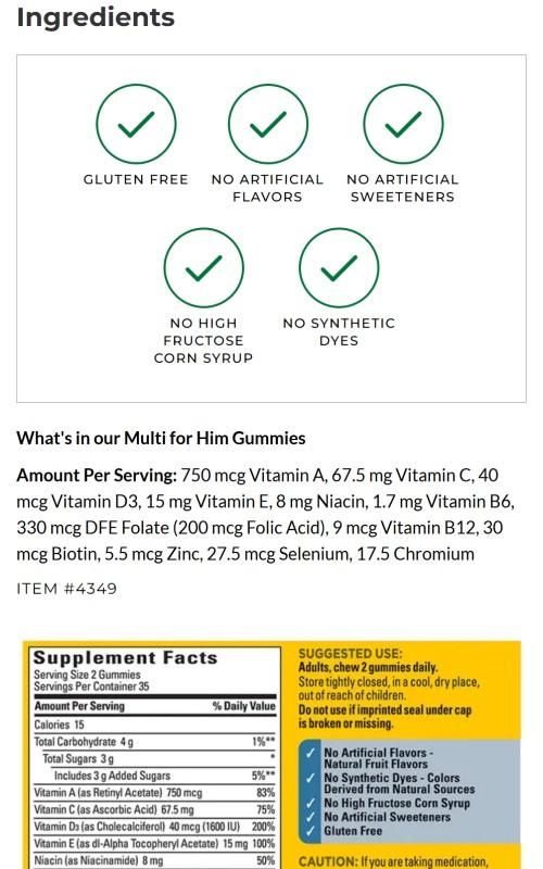 Multi for Him Gummies