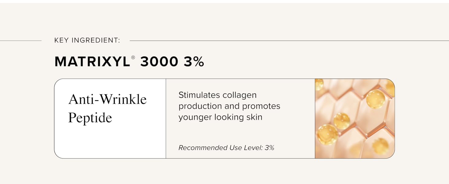 Dual Peptide Serum - Matrixyl 3000 + Argireline + Hyaluronic Acid - Matrixyl 3000 Peptide Lifting Serum, Anti-Aging, Wrinkle Reducing - 1 Fl Oz