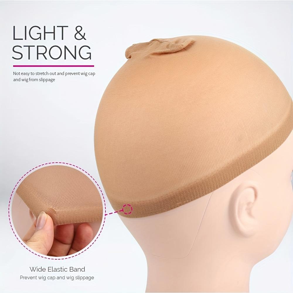 2 Cap For Wig HD Human Hair Wig Caps For Women 2 Count Transparent Breathable Bald Cap For Wig