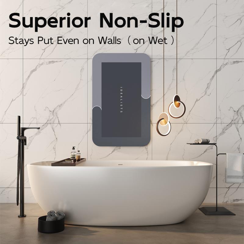 Premium Quick-Dry Bathroom Mat - Ultra-Absorbent Thin Diatomite Bath Mat-Rubber Backing Non-Slip, Machine Washable, and Mildew-Resistant Rug for Shower, Kitchen, Laundry Room,and More with Geometric Design and Easy Cleaning last-minute Valentine's present