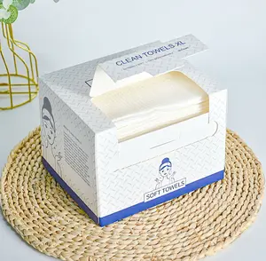 Face Towels, Disposable Biodegradable Facial Towels for Sensitive Skin, Lint- free Face Wipes for Washing Face, Skincare and Makeup Remover, Dry Wipes, 10"×12" Extra Large, 50 Count Toilet