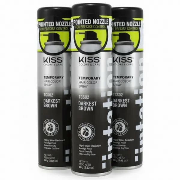 3 Pack Tintation Color Spray TCS02 Darkest Brown