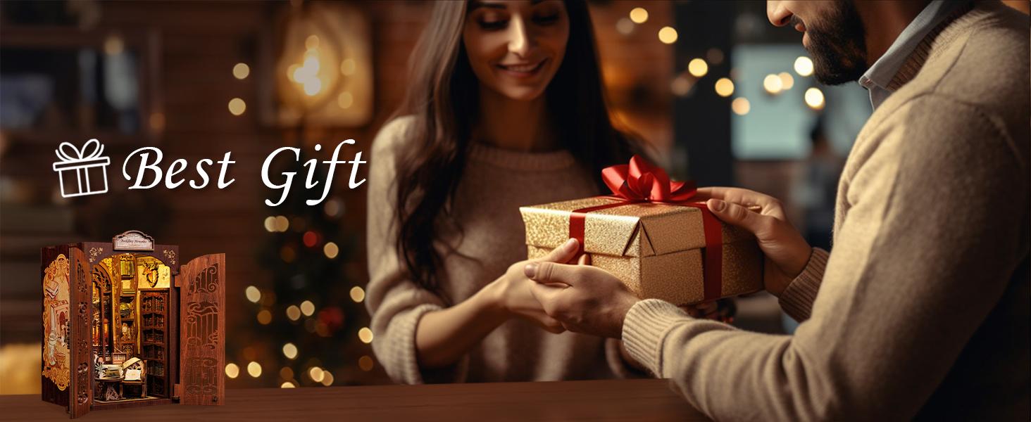 CUTEBEE Bookshop Memories Dollhouse Kit - Black Friday & Christmas Gift DIY Miniature House for Adults Teens Beginners, Vintage Bookshelf Decor, Step-by-Step Instructions, 137 Components, Perfect Gift for Family Friends CUTEBEE Bookshop Memories Dollhouse Kit - Black Friday & Christmas Gift DIY Miniature House for Adults Teens Beginners, Vintage Bookshelf Decor, Step-by-Step Instructions, 137 Components, Perfect Gift for Family Friends