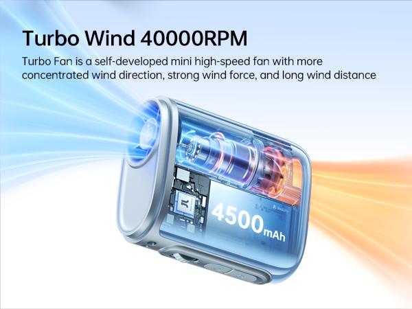 JISULIFE Neck Fan 100-Speed Turbo Portable Pocket Fan 16H Cooling 4500mAh Wearable Waist Fan with LED Display Ultra-Lightweight for Concerts Festivals & Outdoor Use