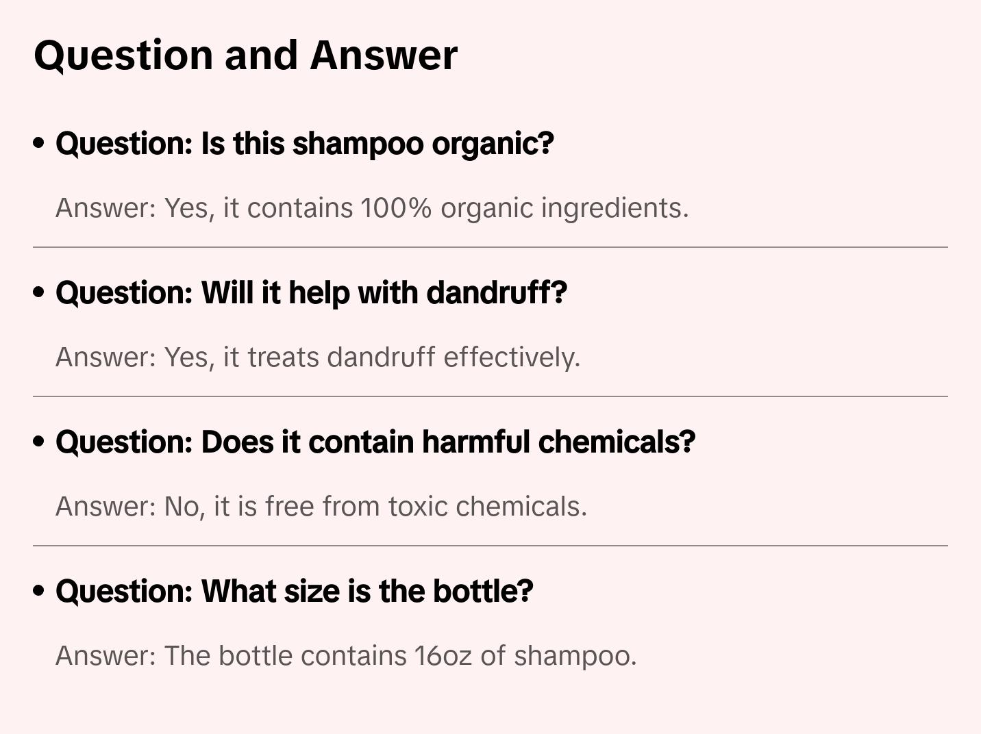 Shampoo